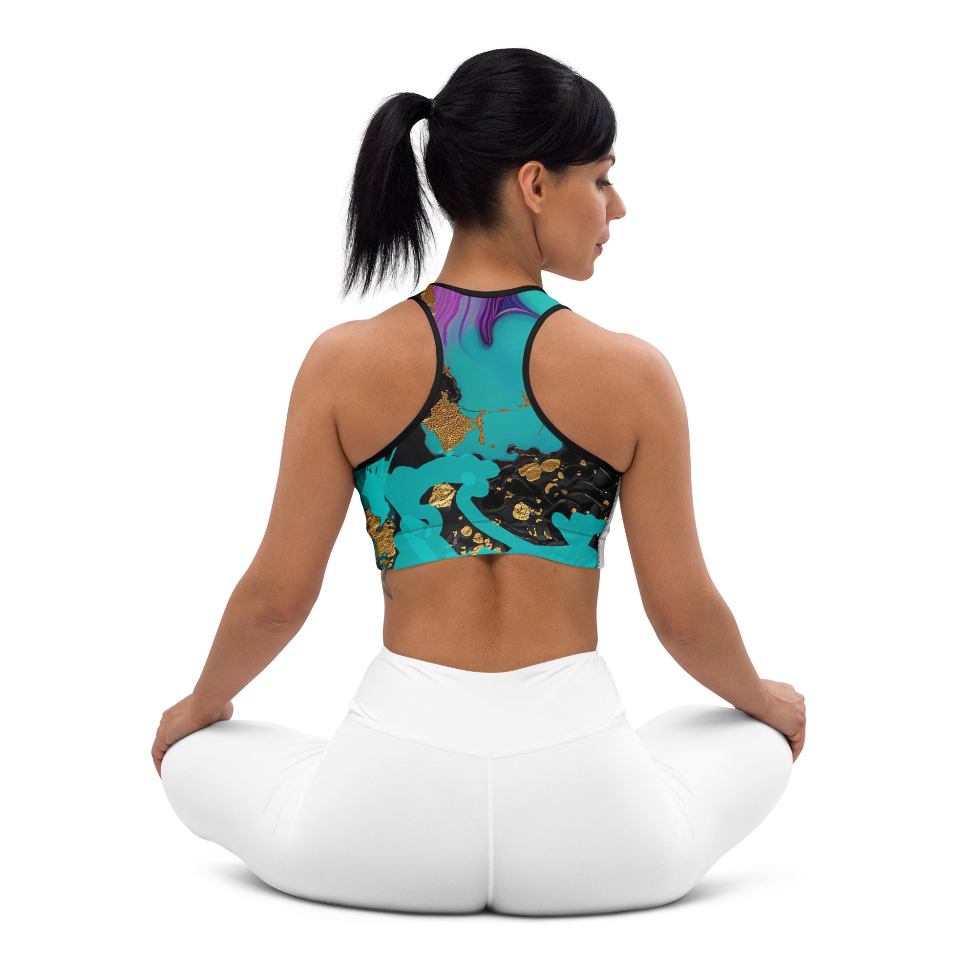 Gym Top for Women. Sports Bra. Fitness top or Dance top. Yoga top or bra for pilates. Artz by WickedYo.